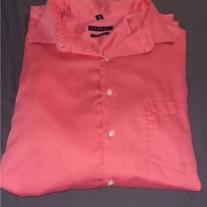 Salmon long Dress shirt by Synergy. Size 18 37/38. Feels like silk. Worn once.